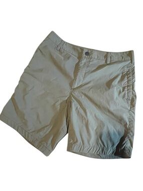 The North Face Olive Green Flat Front Men’s Shorts